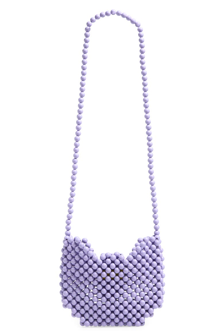 Mermaid Dreams Beaded Handbag, Alternate, color, PURPLE