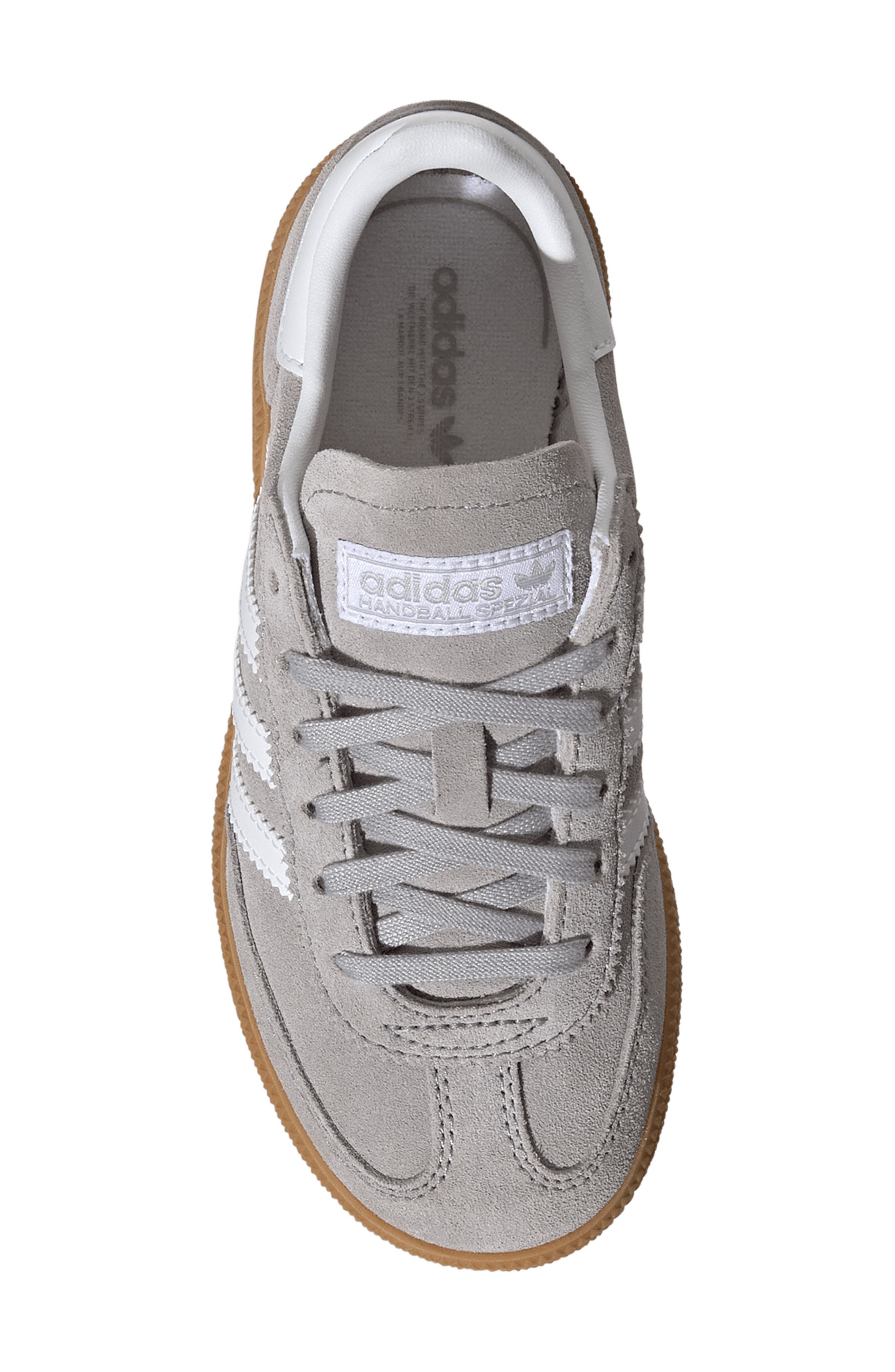 adidas Kids' Handball Spezial Sneaker, Alternate, color, Grey/ White/ Gum