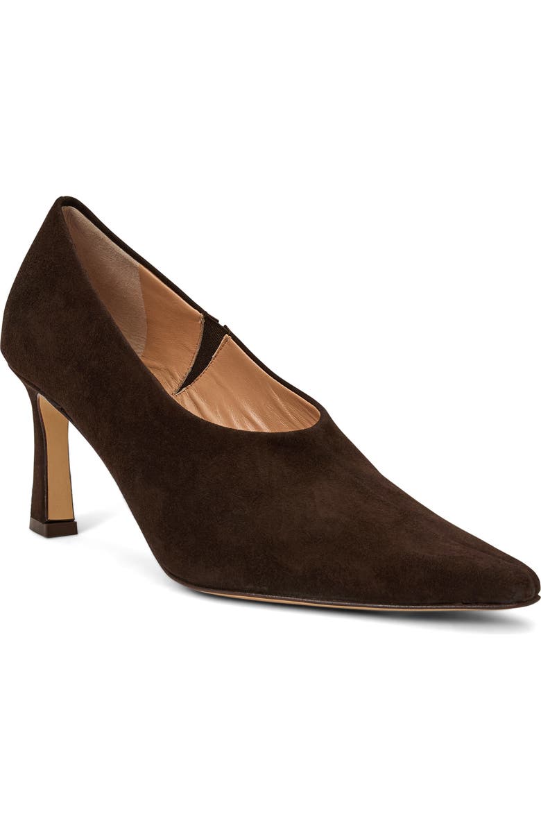 Bruno Magli Athena Pointed Toe Pump, Main, color, Dark Brown Suede