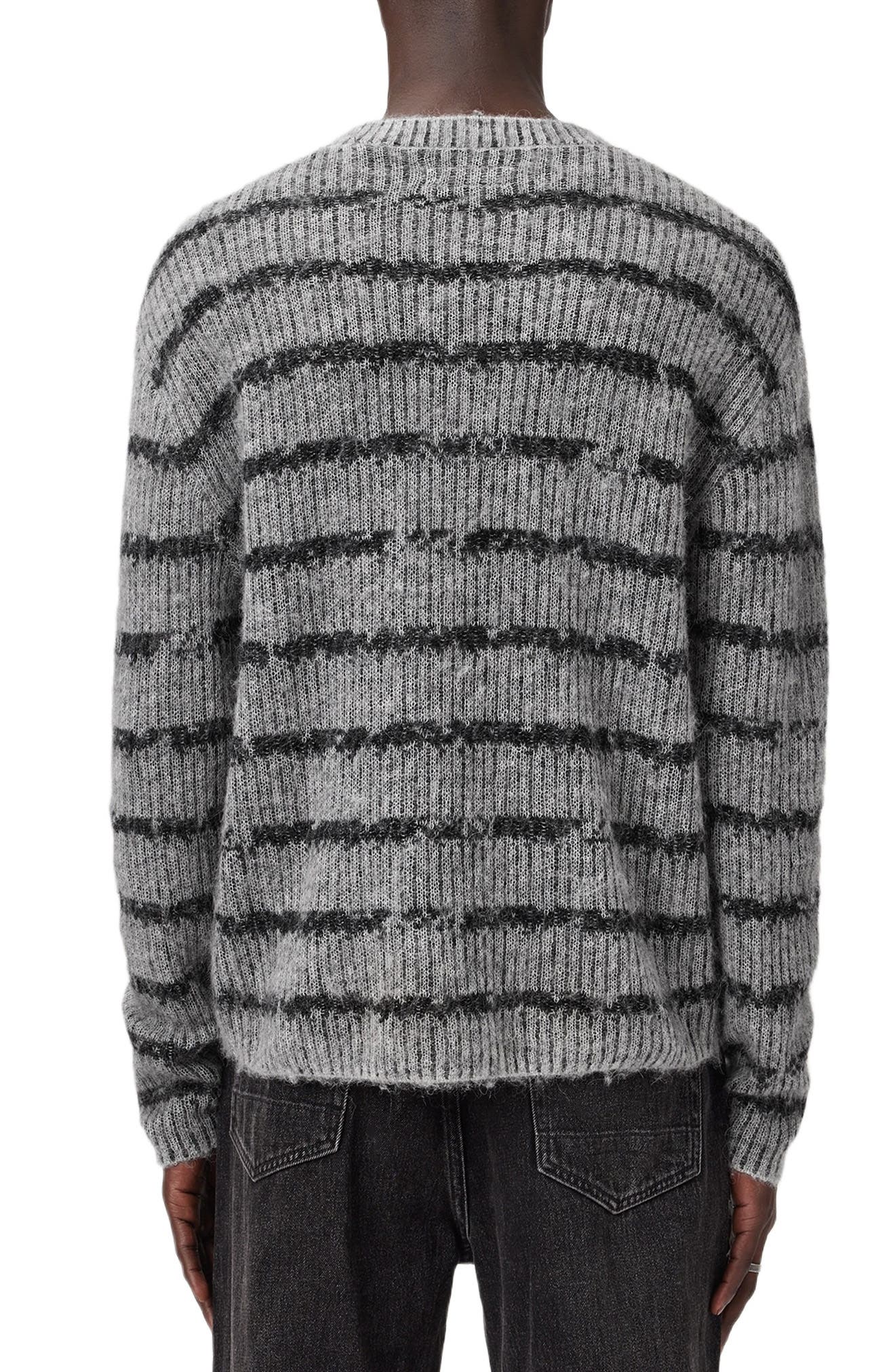 Dissolved Stripe Crewneck Sweater - image 2