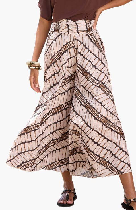 Printed Flowy Culottes