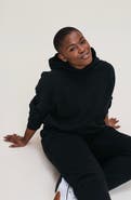 Ocio Women's Organic Cotton Teddy Oversized Hoodie