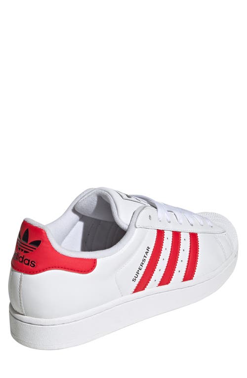 Adidas Originals Adidas Gender Inclusive Superstar Ii Sneaker In White/better Scarlet/black