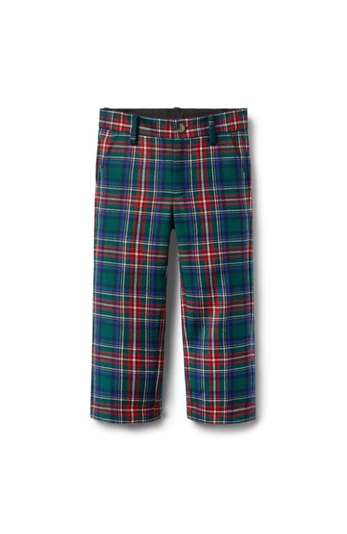 Janie And Jack The Holiday Tartan Pant In Multi