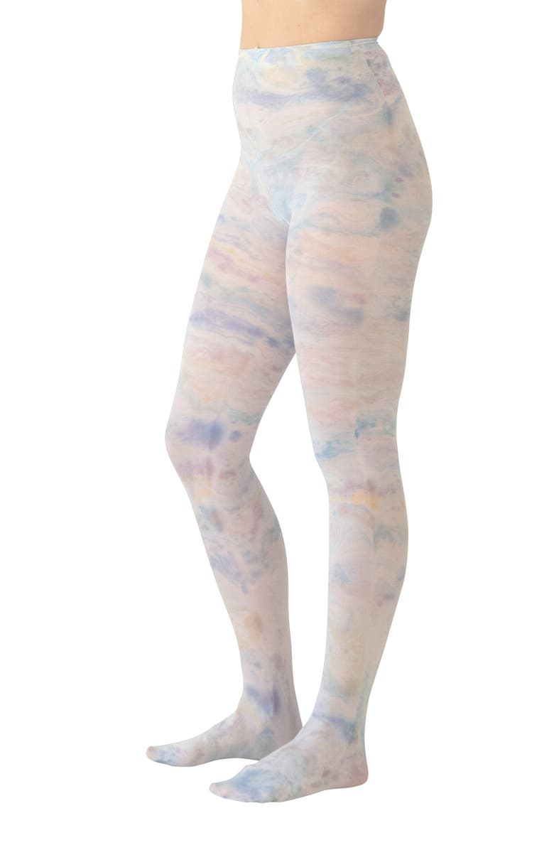 KkCo Marbled Dye Opaque Tights, Main, color,