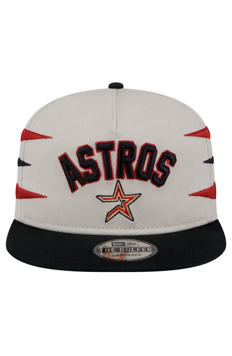 New Era Men's New Era Cream Houston Astros Iron Golfer Snapback Hat, Alternate, color, Cream