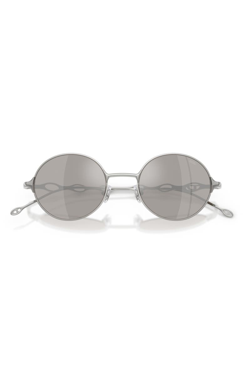 DIESEL<sup>®</sup> 49mm Small Round Sunglasses, Alternate, color, Shiny Silver / Mirror Silver