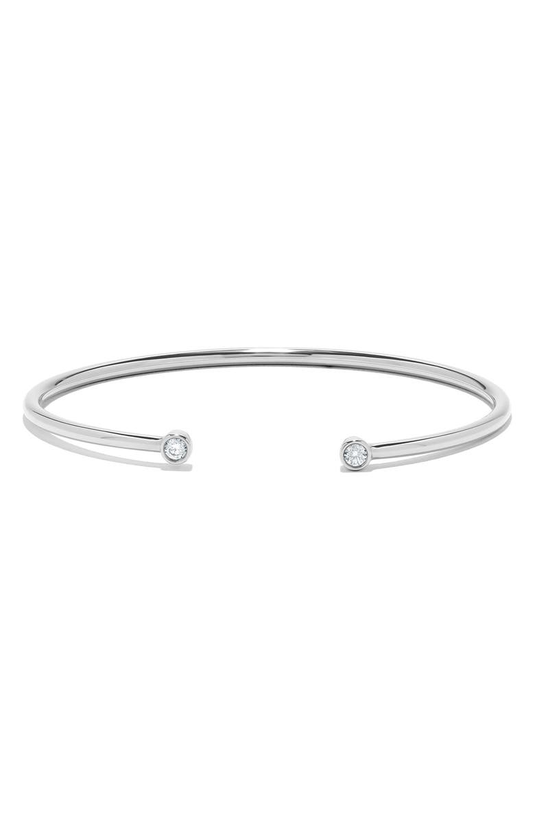 H.J. Namdar 14K White Gold Diamond Stackable Bangle Bracelet - 0.20ct., Main, color, 