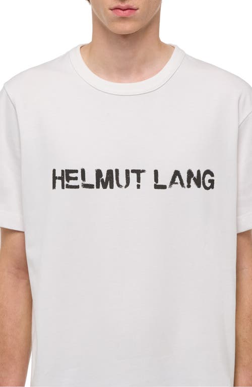 Helmut Lang Heavyweight Stencil Logo Graphic T-shirt In White