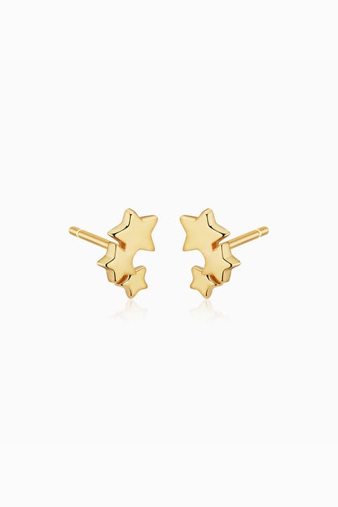 14K Gold Starry Night Climbers