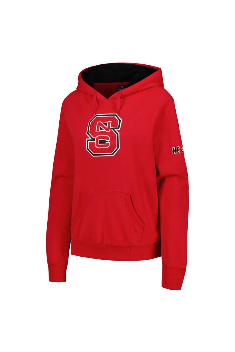 Women's Stadium Athletic Red NC State Wolfpack Big Logo Pullover Hoodie, Alternate, color, Red