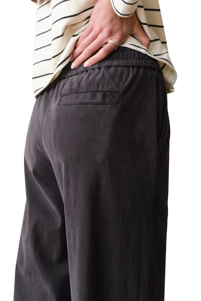 Allison Twill Wide Leg Trouser Pants, Alternate, color, FADED BLACK