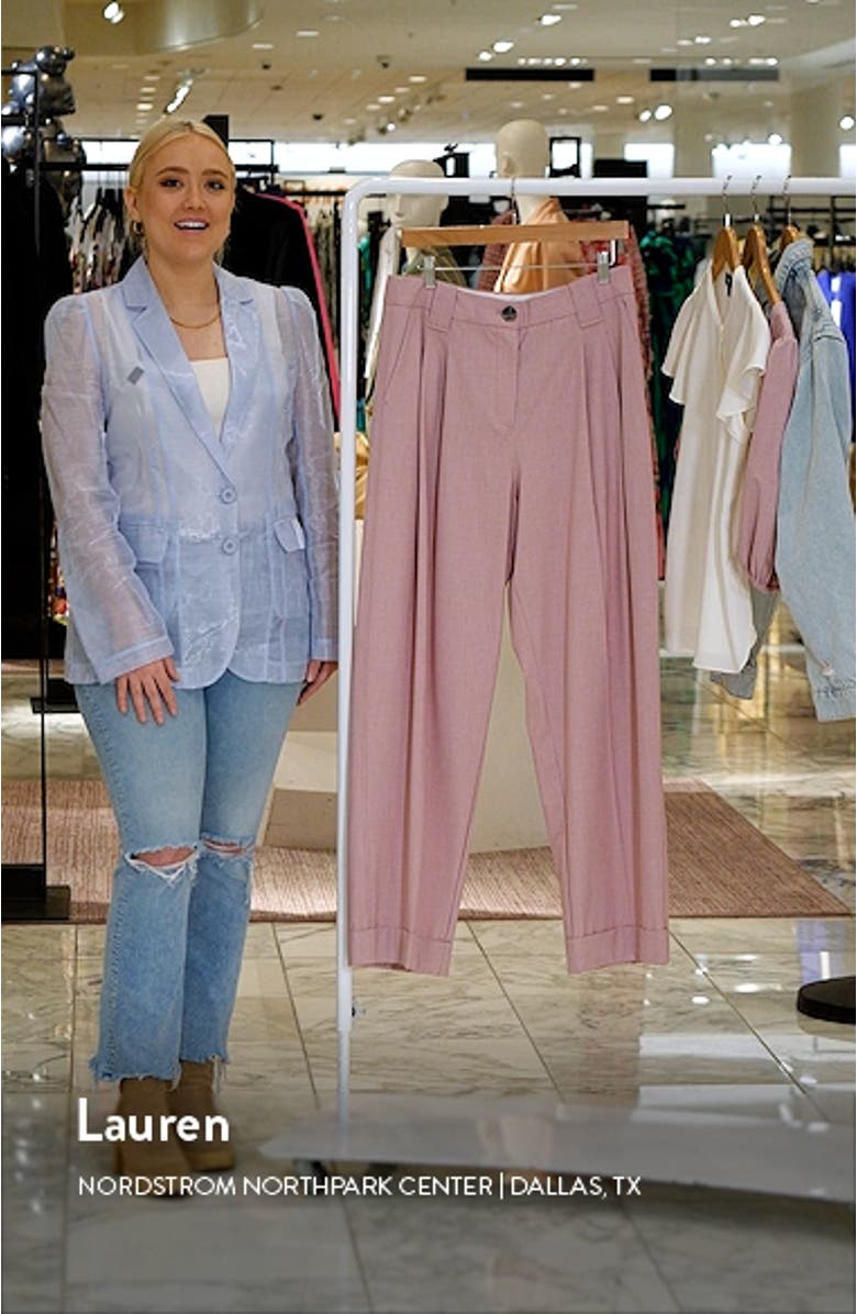 Drapey Pleated Cuff Trousers, sales video thumbnail