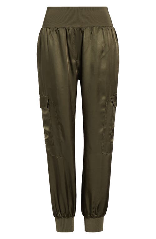 Cinq À Sept Cinq A Sept Giles High Waist Jogger Pants In Dark Olive