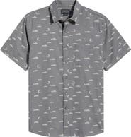 Pendleton Shoreline Short Sleeve Cotton Button-Up Shirt