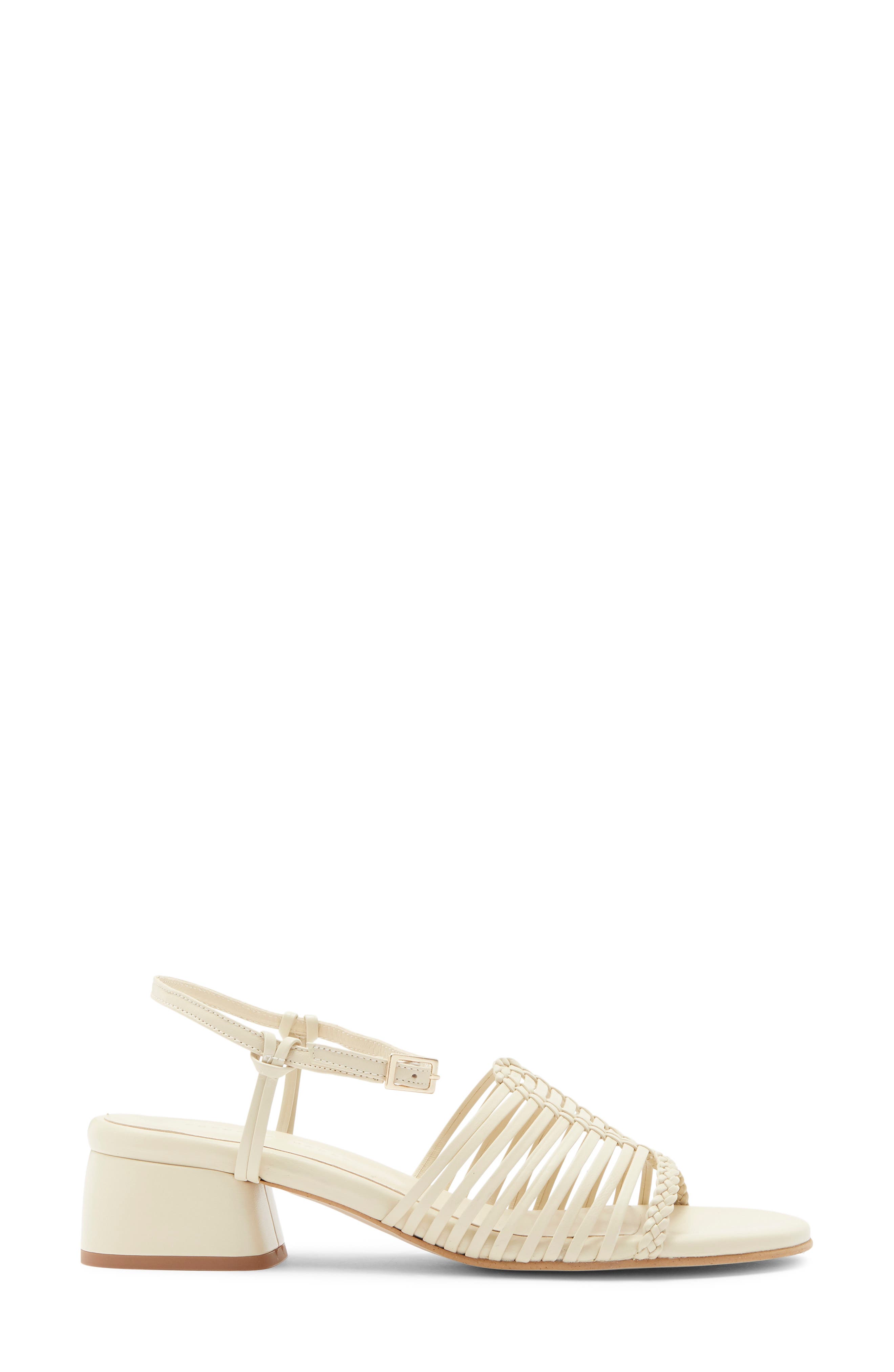 Freda Salvador Judy Woven Block Heel Sandal, Alternate, color, Vanilla Calf