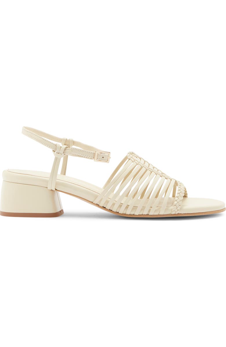 Freda Salvador Judy Woven Block Heel Sandal, Alternate, color, Vanilla Calf