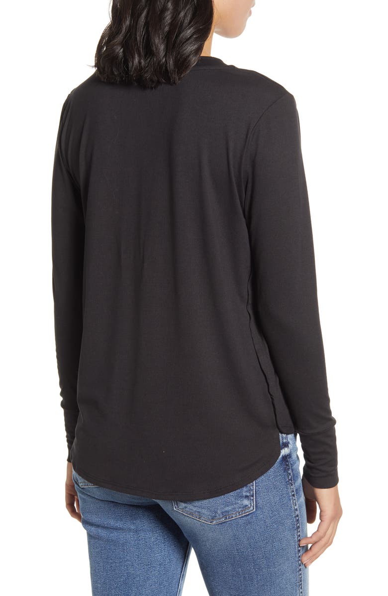 Bobeau V-Neck Butter Top, Alternate, color, 