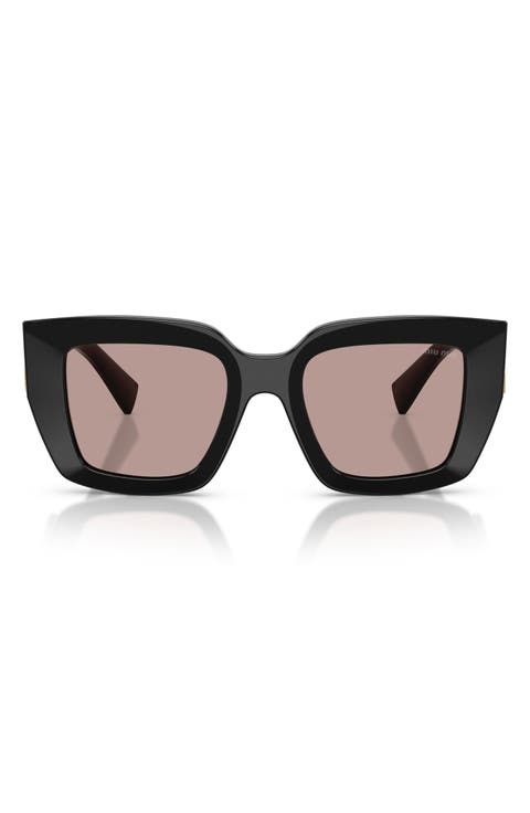 51mm Gradient Square Sunglasses