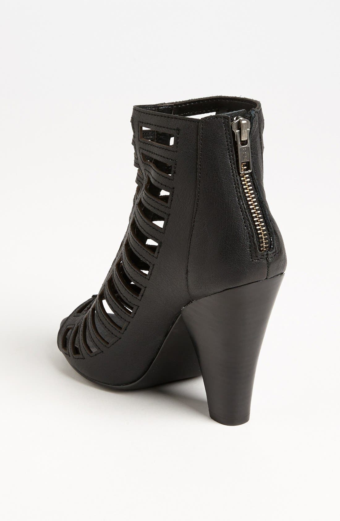 'Alexxia' Bootie, Alternate, color, BLACK LEATHER