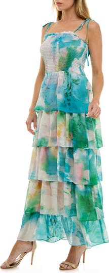 Ruched Puff Sleeve Midi Dress