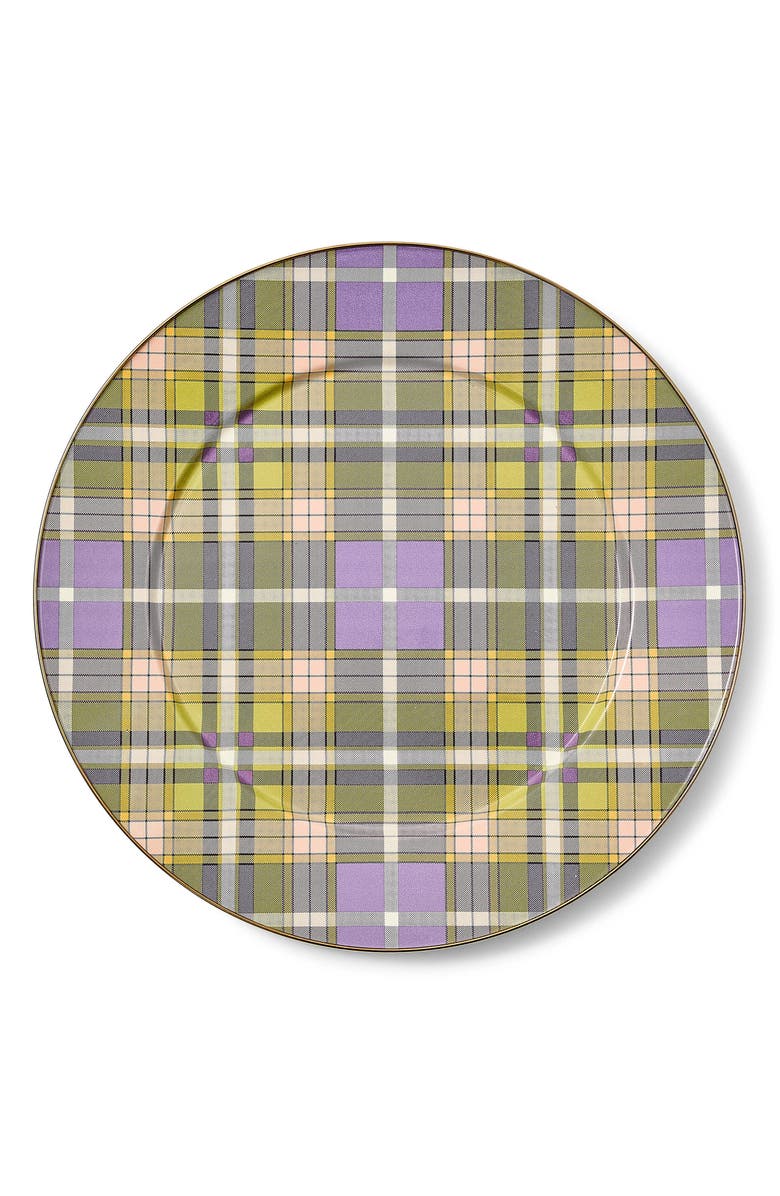 MACKENZIE CHILDS Tartan Violet Serving Platter, Main, color, Tartan Violet