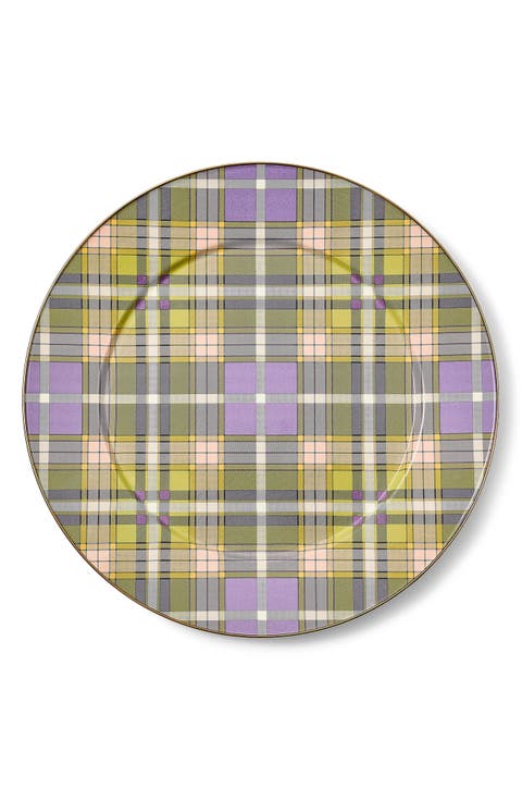 Tartan Violet Serving Platter