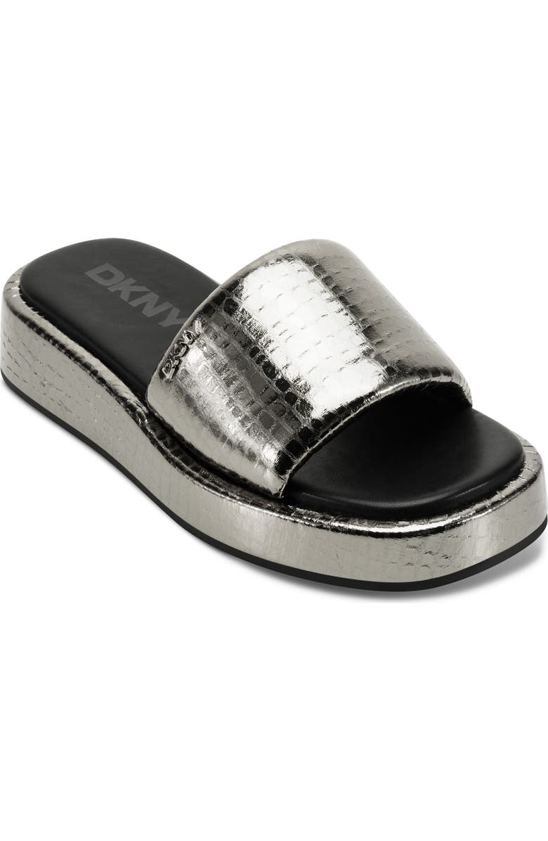 DKNY Lachine Platform Slide Sandal, Main, color,