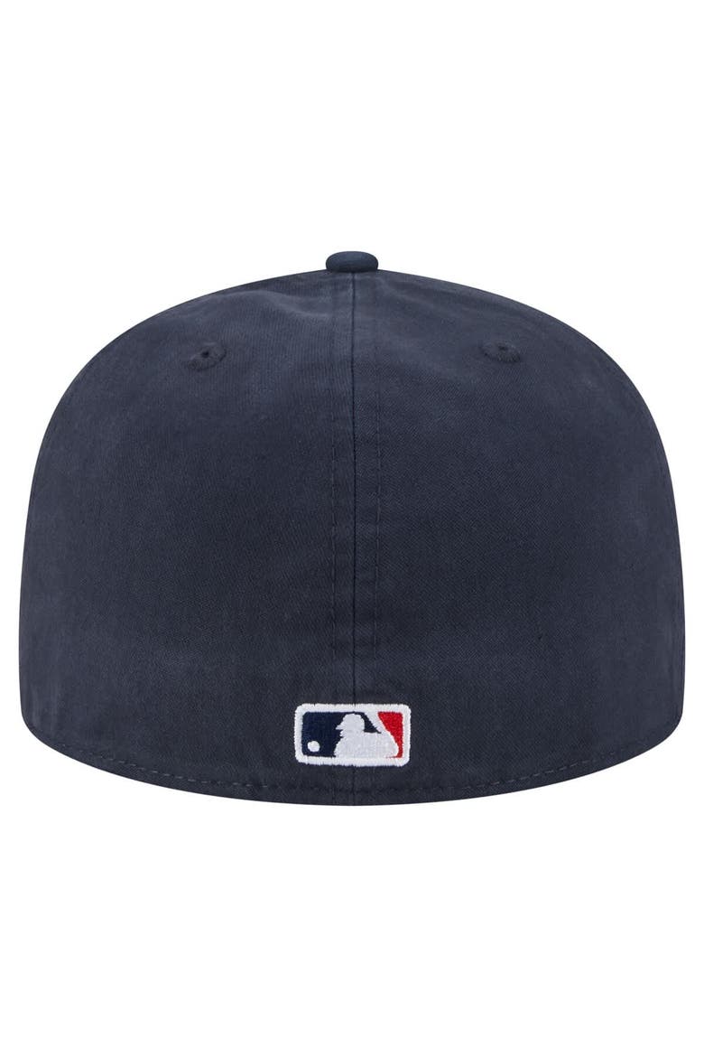 Men's New Era  Navy Boston Red Sox Championship Side Flag A-Frame 59FIFTY Fitted Hat, Alternate, color, Navy