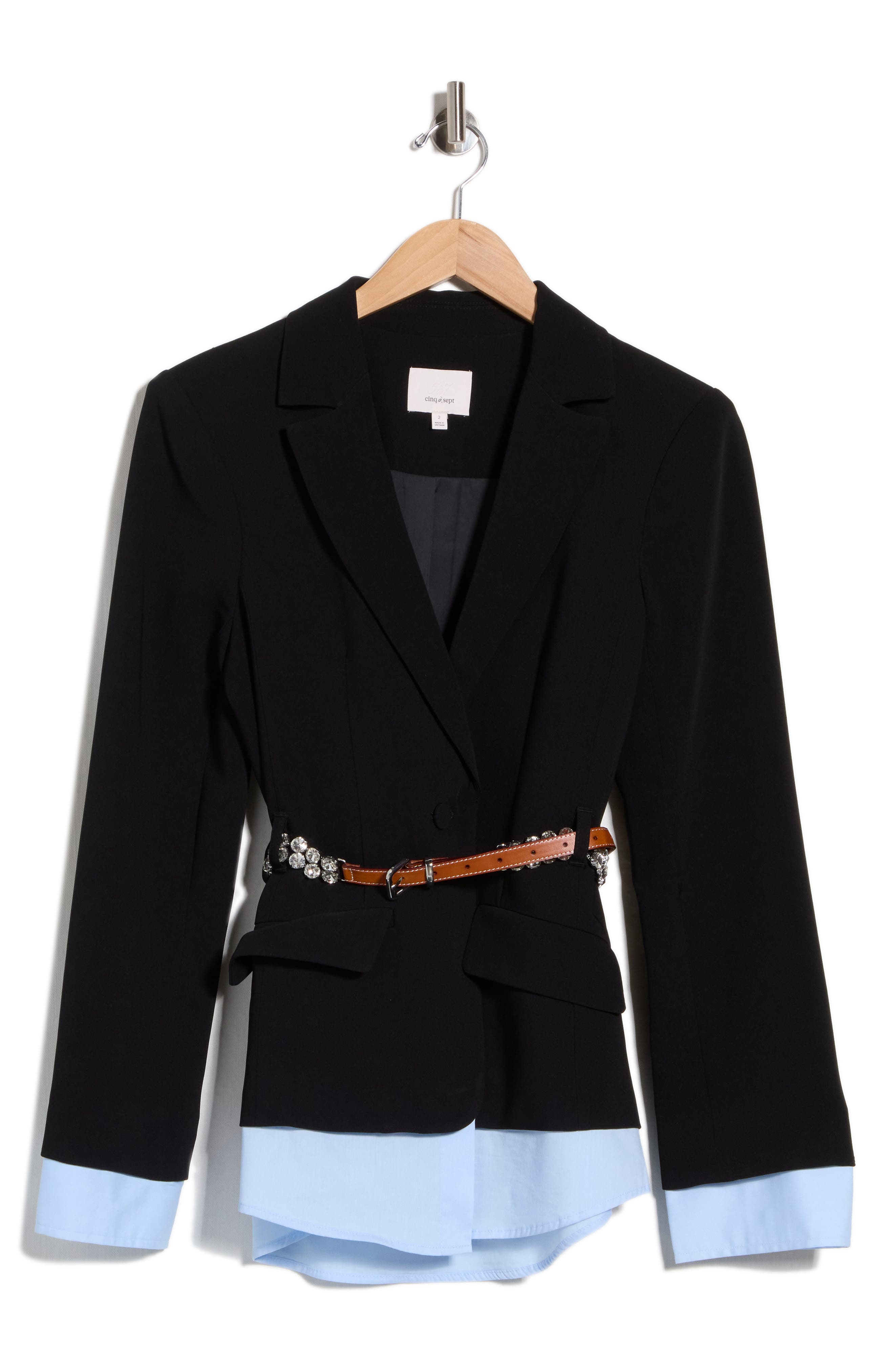 Vittoria Layered Belted Jacket