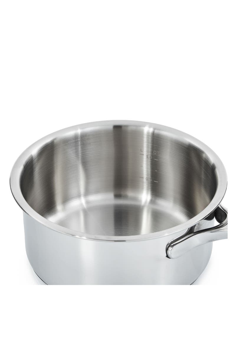 Dina Helix 1.6-Quart Saucepan with Lid, Alternate, color, SILVER