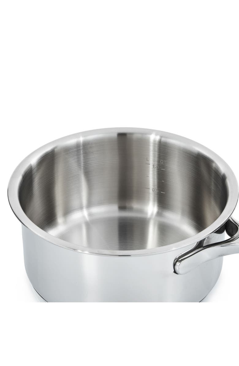 BergHOFF Dina Helix 1.6-Quart Saucepan with Lid, Alternate, color, Silver