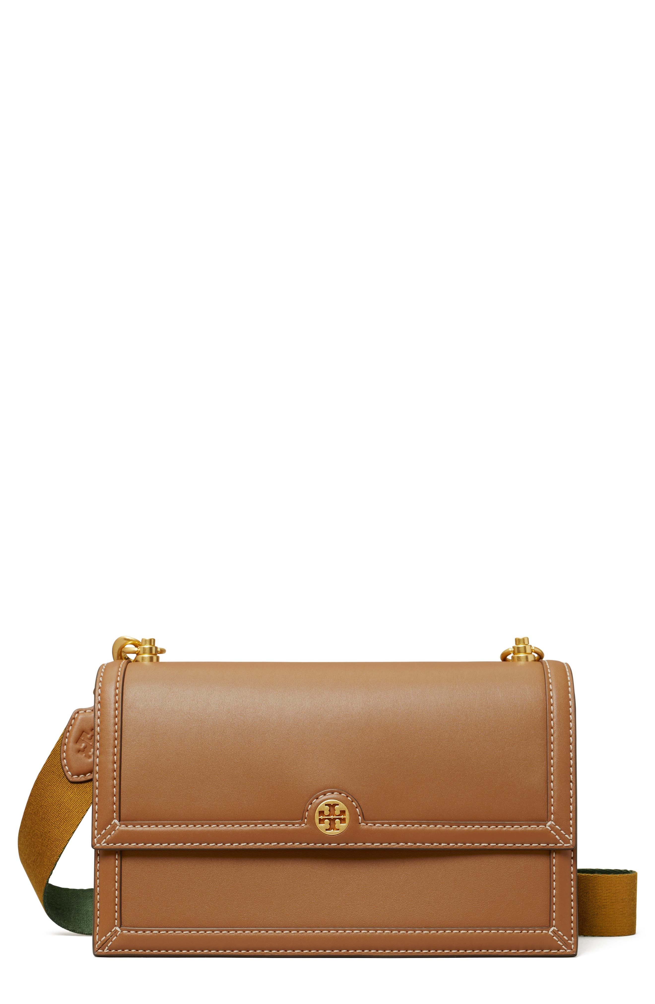 Tory Burch T Monogram Leather Shoulder Bag, Main, color, 
