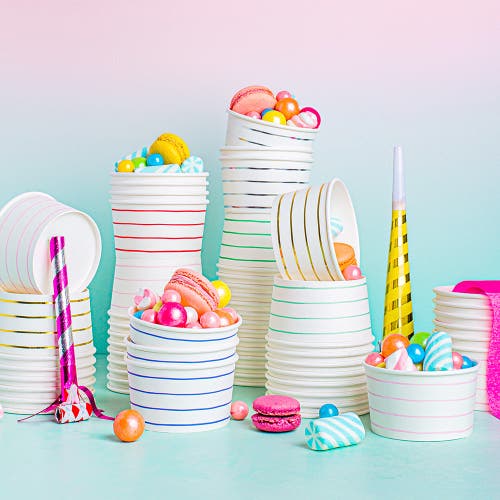 DAYDREAM SOCIETY DAYDREAM SOCIETY FRENCHIE STRIPED TREAT CUPS 
