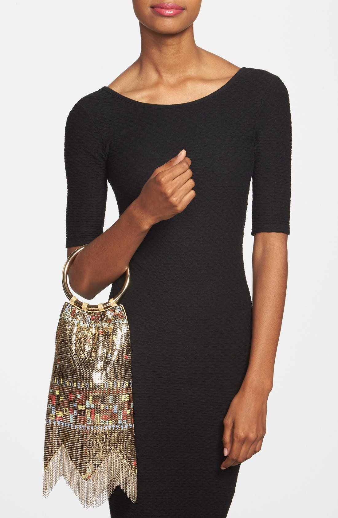 'Vienna' Metal Mesh Handbag, Alternate, color, MULTI