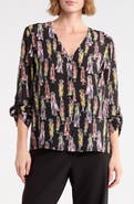 ALICE + OLIVIA Colby Staceface Silk Shirt