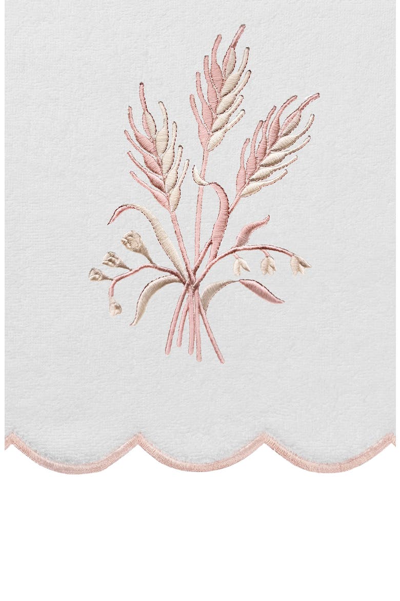 Whitney Scallop 6-Piece Towel Set, Alternate, color, WHITE/ PINK