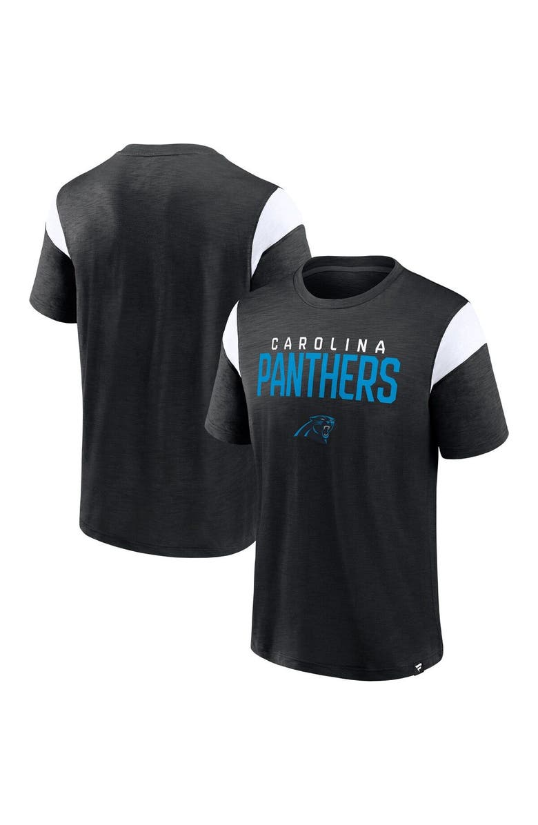 FANATICS Men's Fanatics Branded Black Carolina Panthers Home Stretch Team T-Shirt, Main, color,