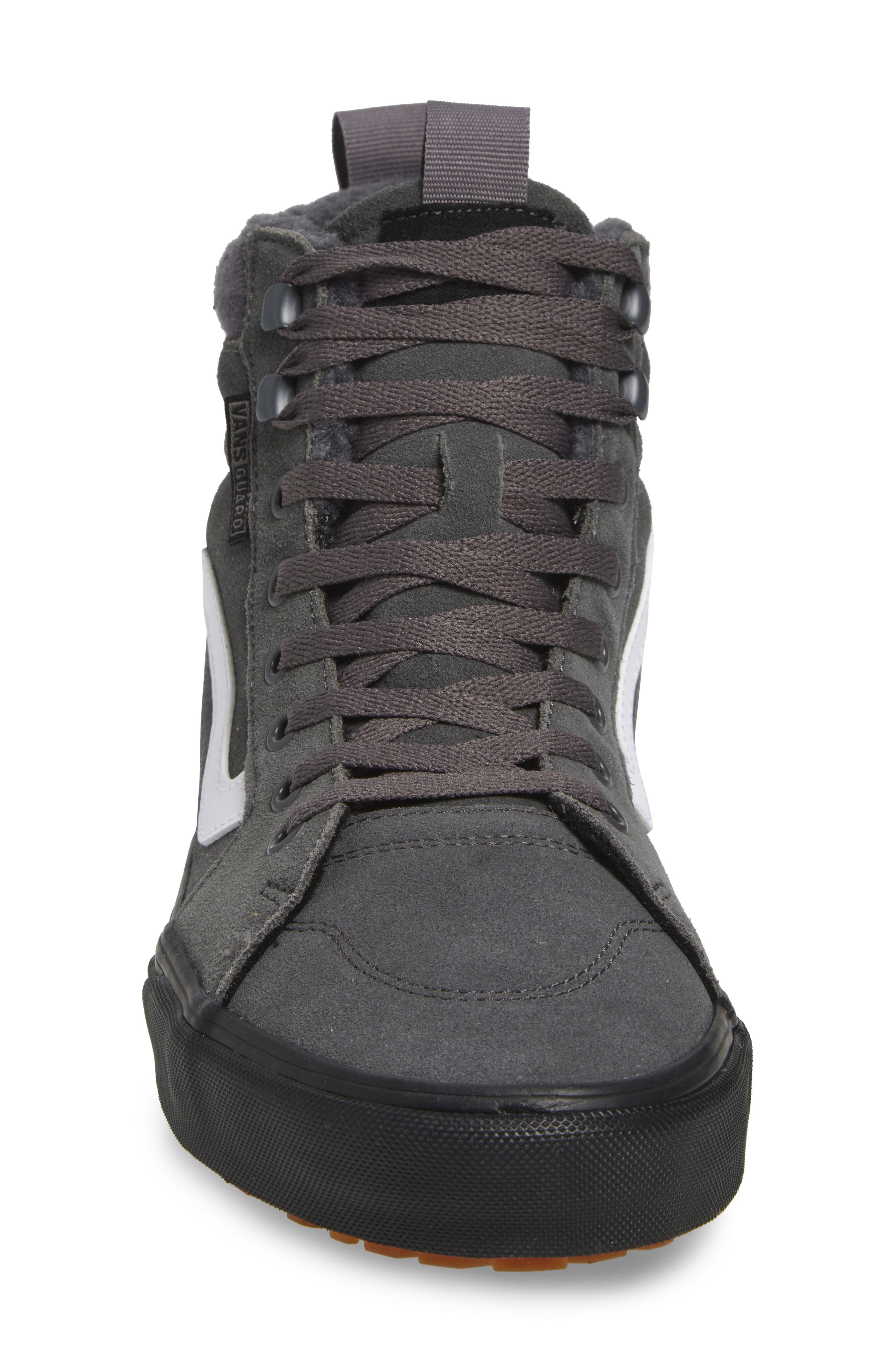 Vans Filmore Vansguard High Top Sneaker, Alternate, color, Sherpa Suede Pewter/ Blk