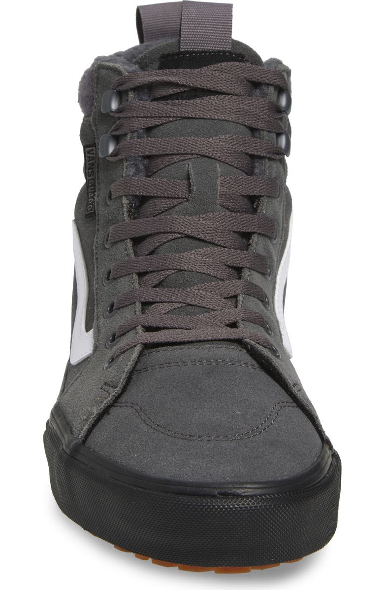 Vans Filmore Vansguard High Top Sneaker, Alternate, color, Sherpa Suede Pewter/ Blk