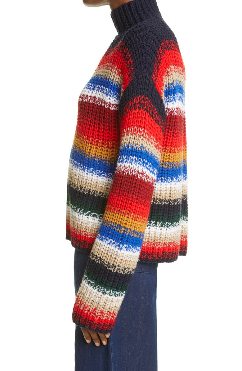 La Ligne Stripe Wool Sweater, Alternate, color,