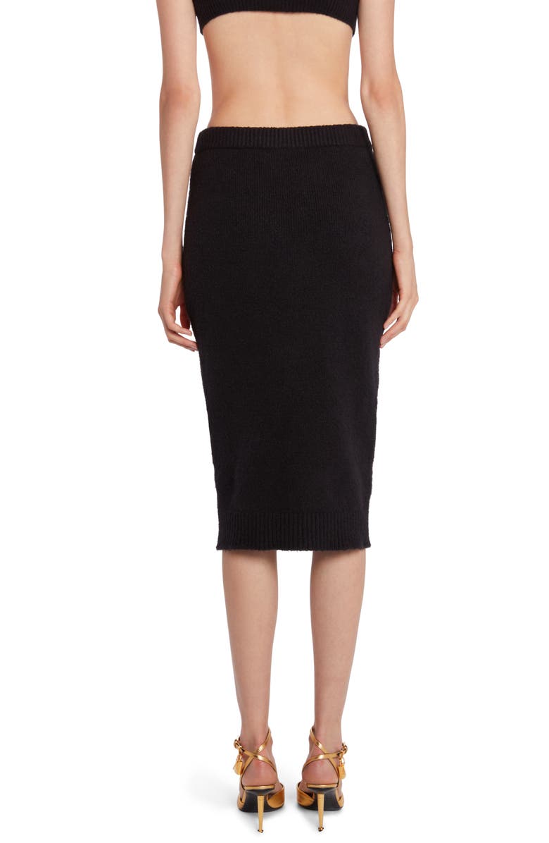 TOM FORD Cotton & Cashmere Blend Sweater Skirt, Alternate, color, 