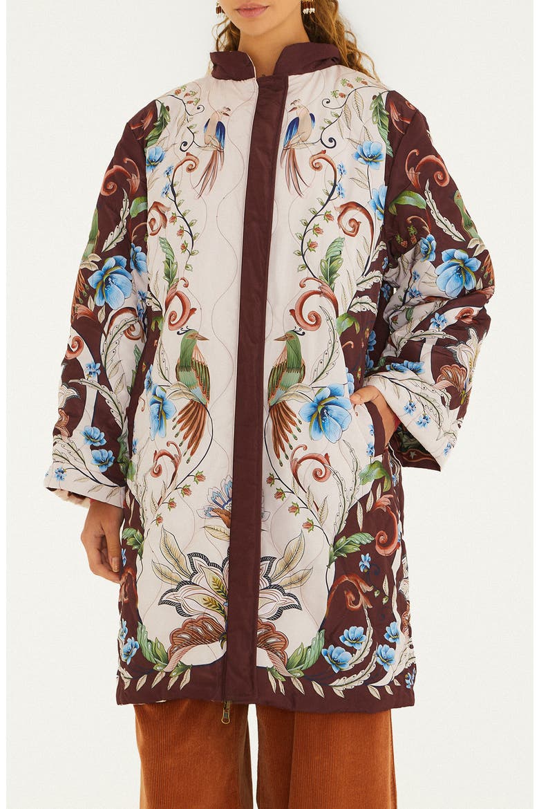 Lunar Boho Reversible Quilted Coat, Main, color, LUNAR BOHO MULTICOLO