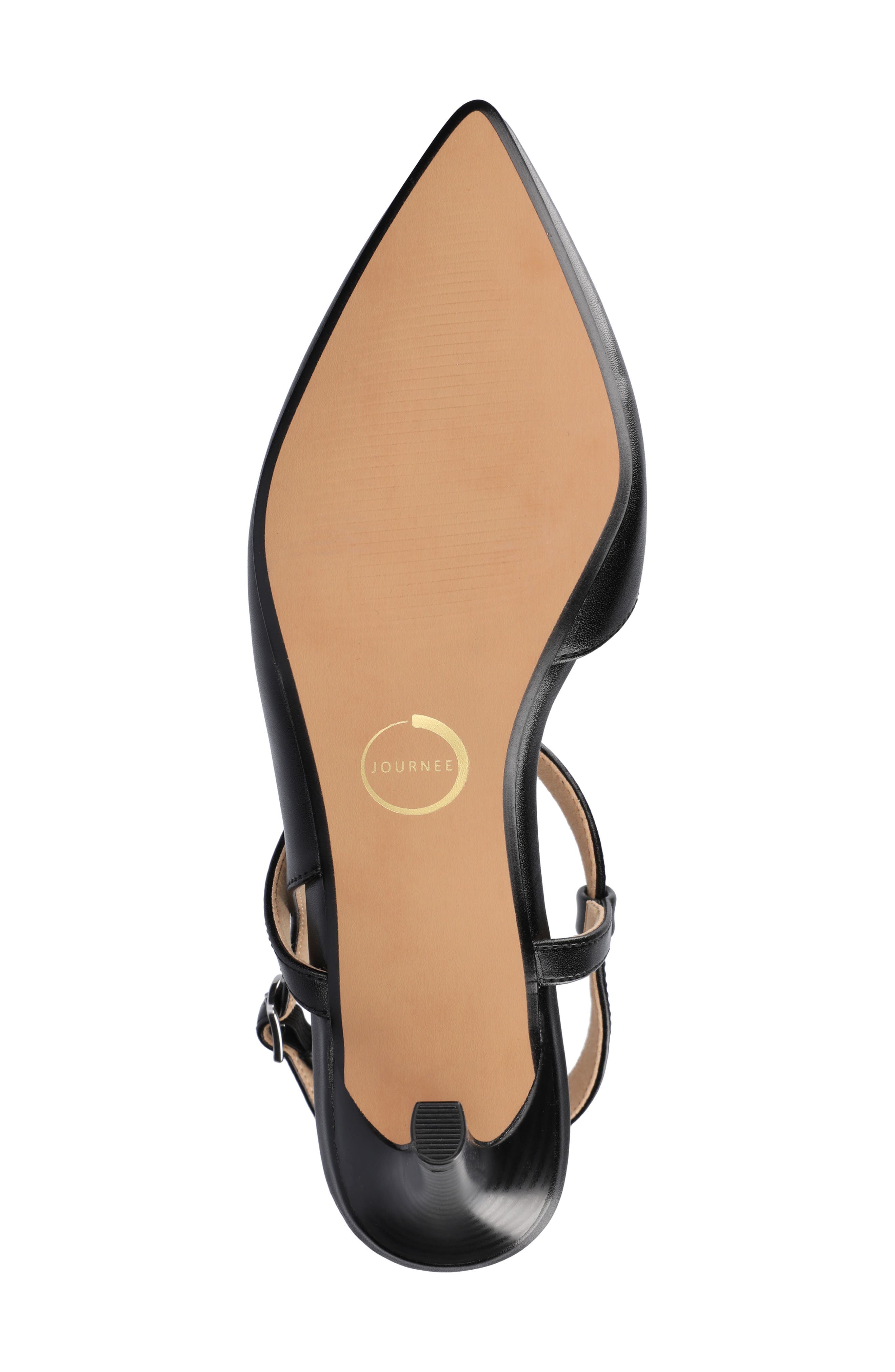Journee Collection Scipio Pointed Toe Pump - Extra Wide Width Available, Alternate, color, Black