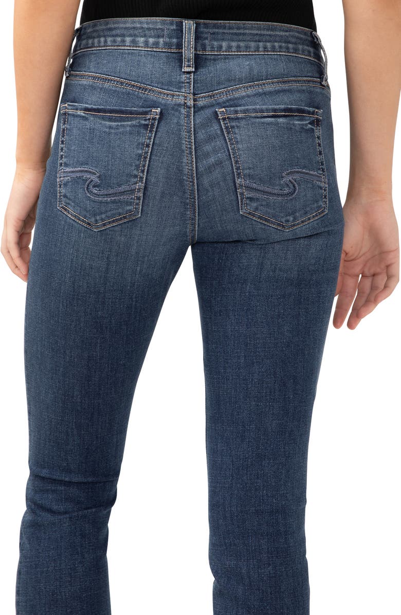 Silver Jeans Co. Suki Curvy Mid Rise Capri Jeans, Alternate, color, Indigo