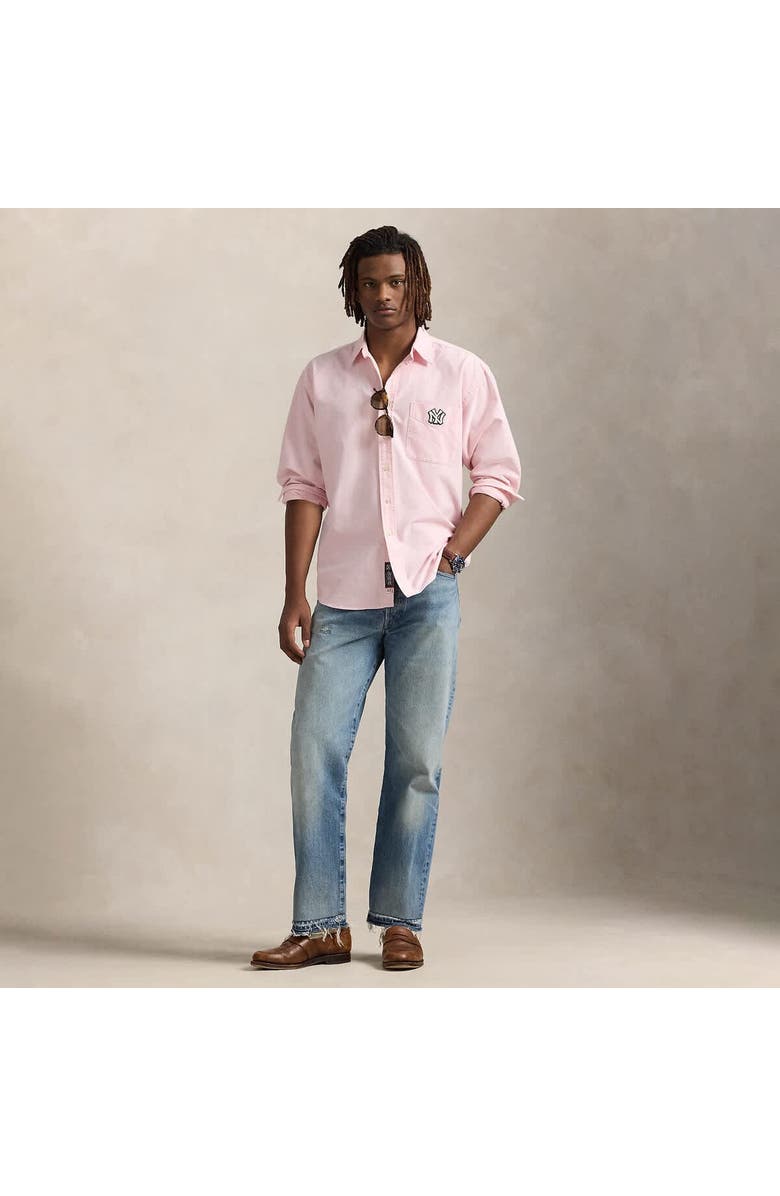 Polo Ralph Lauren Light Pink Yankees  Big Shirt, Alternate, color, 