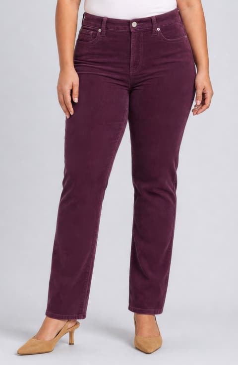 Marilyn Straight Leg Corduroy Pants
