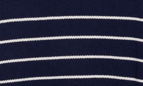 Vineyard Vines Stripe Cotton Roll Neck Sweater In Multi