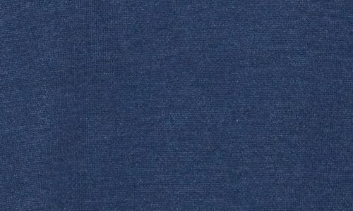 Tom Baine Solid Crewneck Pullover In Denim Blue