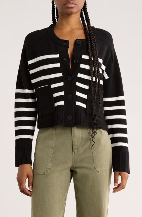 Stripe Pocket Cardigan